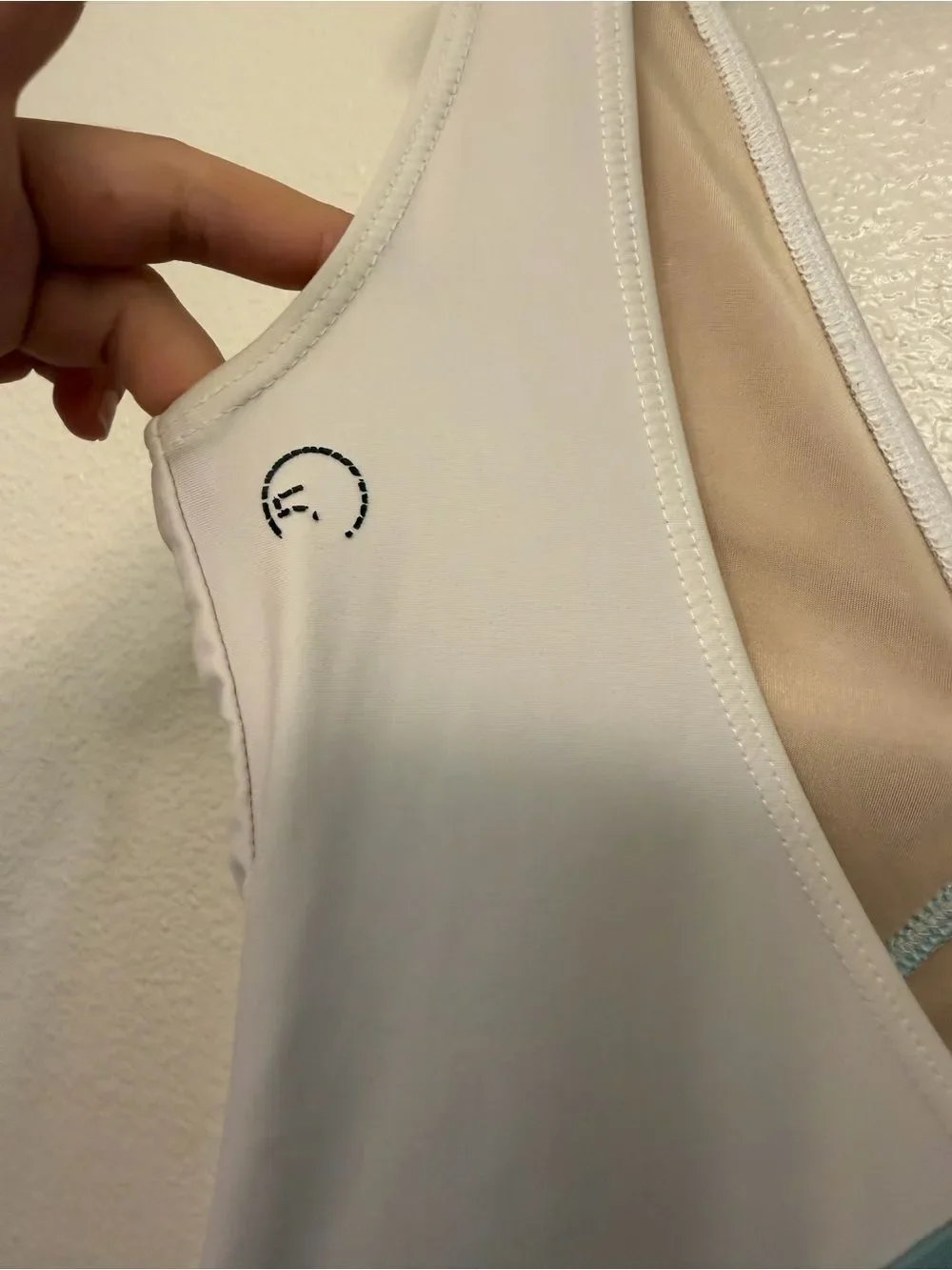 Five 5 Dance contemporary color block V-neck blue leotard SA-Small adult
